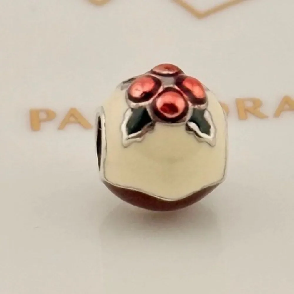Pandora Christmas Pudding Festive Season Charm 791412ENMX New Genuine Authentic - Picture 1 of 5